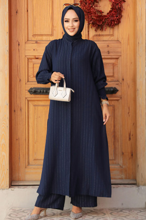 Modest Navy Blue Dual Suit 14236L - 3