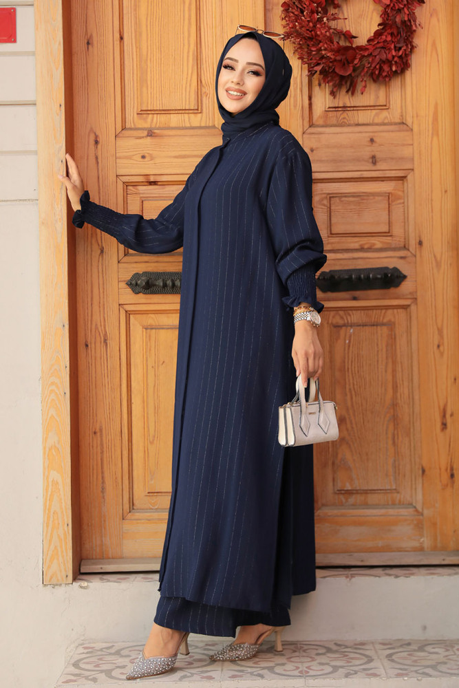 Modest Navy Blue Dual Suit 14236L - 2