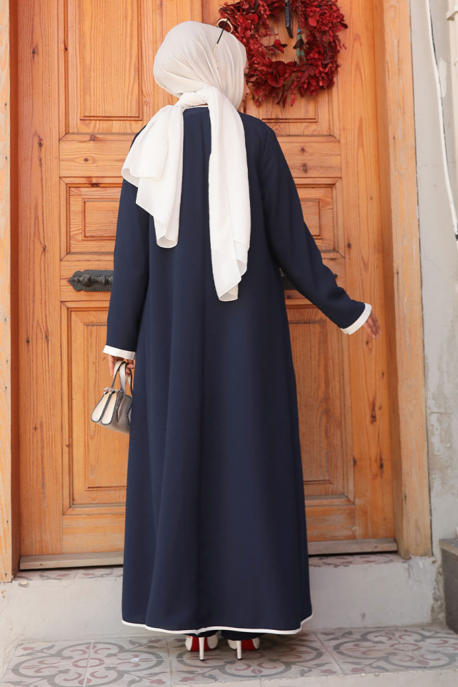Modest Navy Blue Triple Suit 40215L - 2