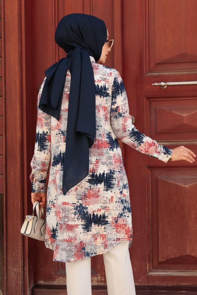 Modest Navy Blue Tunic 11677L - 4