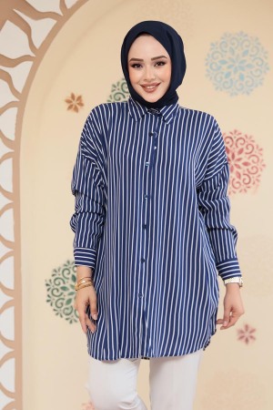 Modest Navy Blue Tunic 20417L - 2