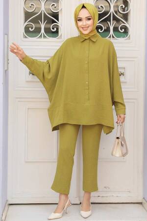 Modest Oil Green Dual Suit 67751YY - 4