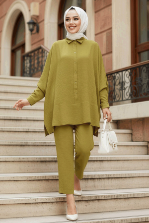 Modest Oil Green Dual Suit 67751YY - 1