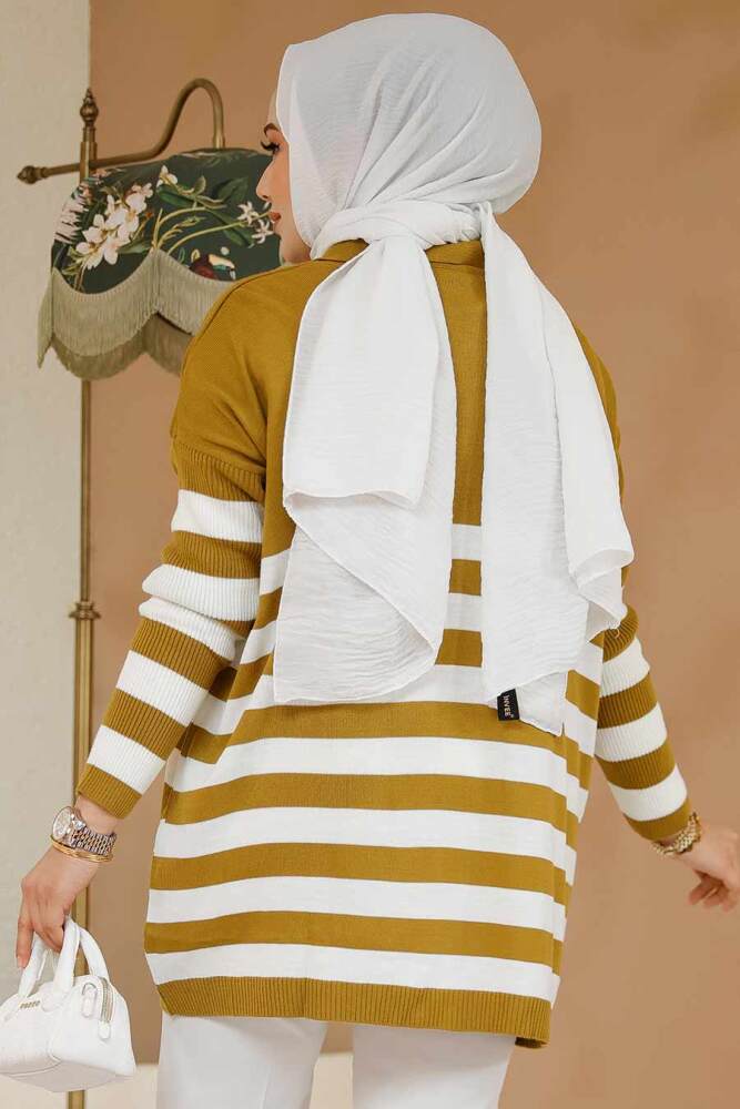 Modest Oil Green Knitwear Jumper Top 53401YY - 3