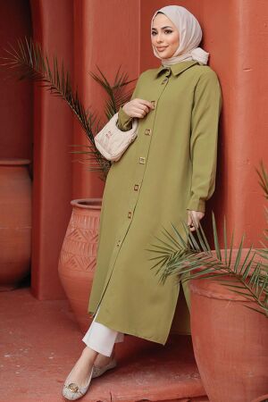 Modest Oil Green Top 6821YY - 1