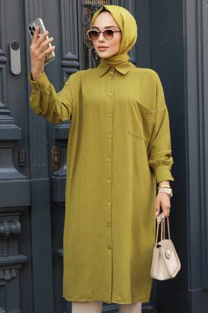 Modest Oil Green Tunic 6773YY - 2