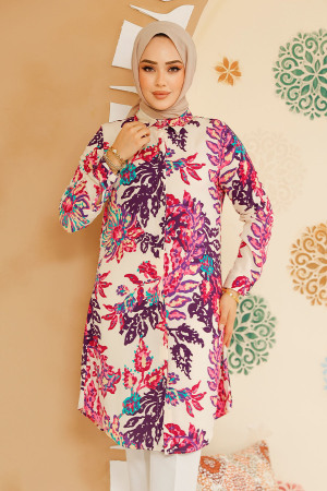 Modest Pink Tunic 11713P - 1