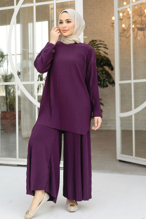 Modest Plum Color Dual Suit 12107MU - 2