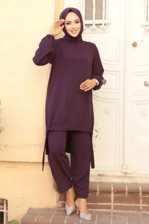 Modest Plum Color Dual Suit 65876MU 