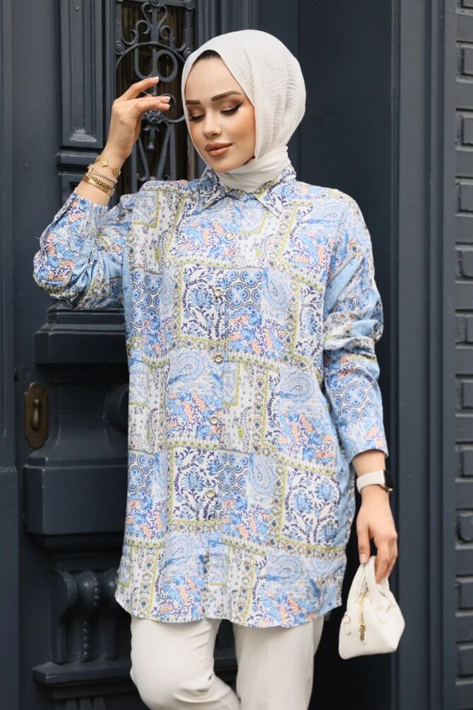 Modest Sax Blue Tunic 20410SX - 1