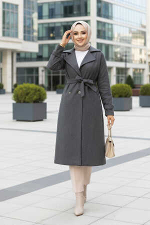 Modest Smoke Color Coat 61210FU - 1