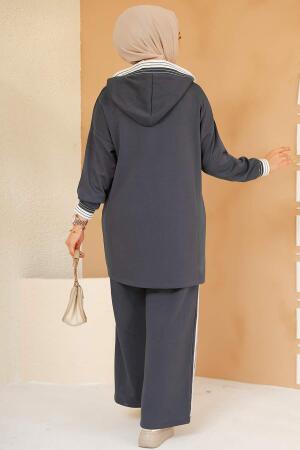 Modest Smoke Color Modal Fabric Dual Suit 60061FU - 4