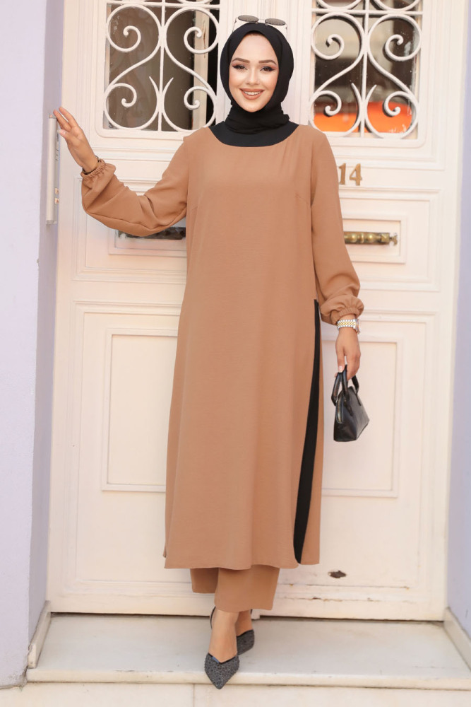 Modest Sunuff Colored Dual Suit 65877TB - 3