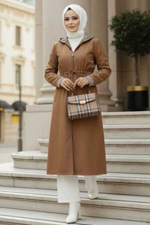 Modest Sunuff Colored Trench Coat 685TB - 1