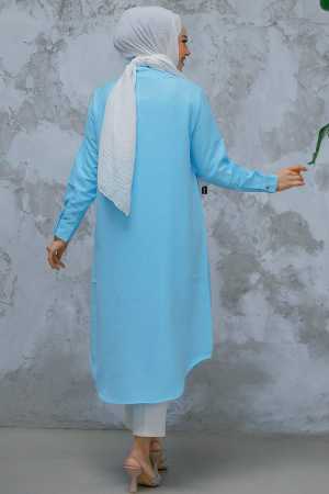 Modest Turquoise Top 10784TR - 3
