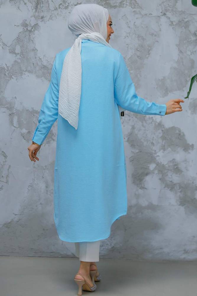 Modest Turquoise Top 10784TR - 3