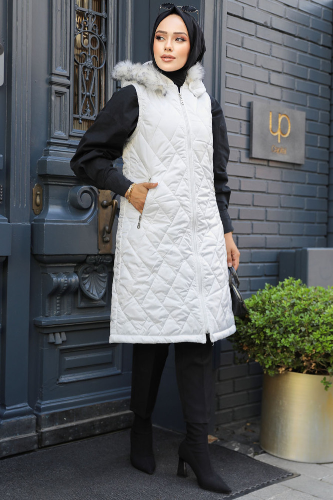 Modest White İnflatable Vest 80151B - 4