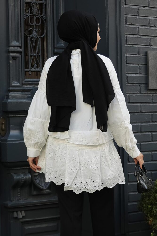 Modest White Tunic 14221B - 3