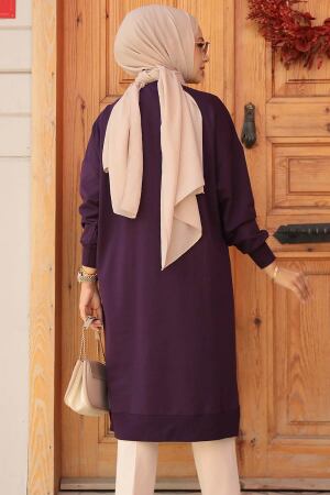 Mor Tesettür Tunik 30645MOR - 3