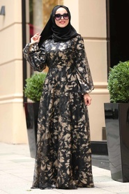 à motifs - Tuay - Robe Hijab - 30530DSN - Thumbnail