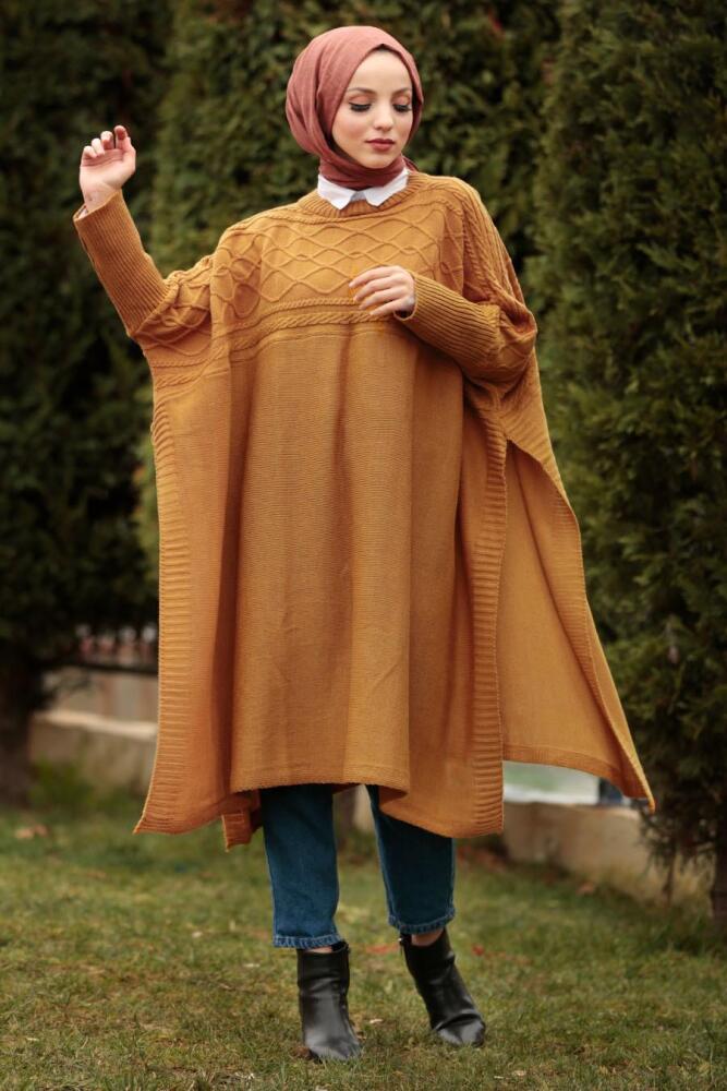 Moutarde - Nayla Collection - Poncho Hijab 21040HR - 2