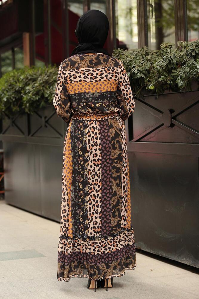 Moutarde - Nayla Collection - Robe Hijab 10373HR - 2