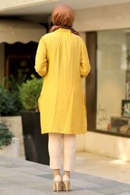 Moutarde - Neva Style - Hijab Chemise - 38440HR - Thumbnail