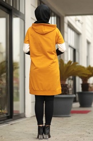 Moutarde - Neva Style - Sweat-shirt Hijab - 1160HR - Thumbnail