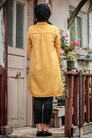 Moutarde - Neva Style - Tunique Hijab - 34230HR - Thumbnail