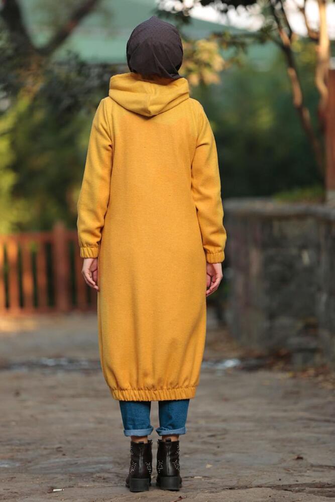 Mustard Hijab Coat 5403HR - 3