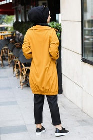 Mustard Hijab Coat 8862HR - Thumbnail