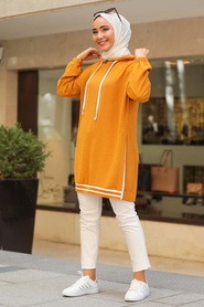 Mustard Hijab Sweatshirt & Tunik 23880HR - Thumbnail