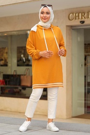 Mustard Hijab Sweatshirt & Tunik 23880HR - Thumbnail