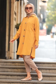Mustard Hijab Tunic 23730HR - Thumbnail
