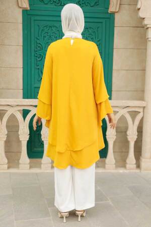 Mustard Hijab Tunic 2443HR - 3