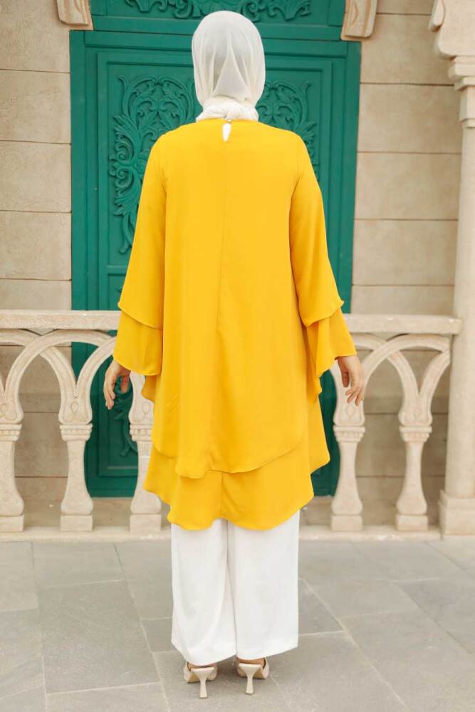 Mustard Hijab Tunic 2443HR - 3