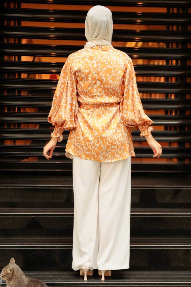 Mustard Hijab Tunic 2445HR - 2