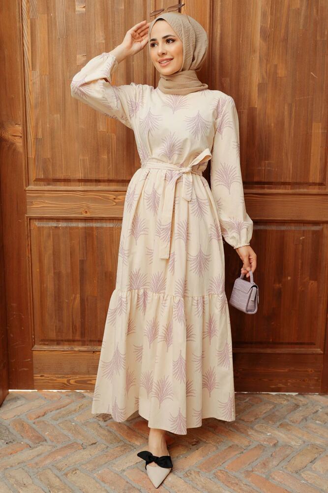 Lila Hijab Dress 22141LILA - 1