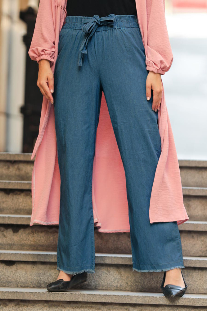 Navy Blue Hijab Trouser 6469L - 1