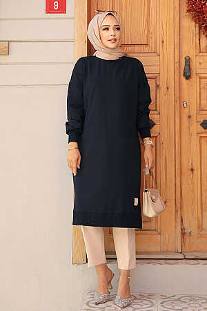 Navy Blue Modest Tunic 30645L - 1