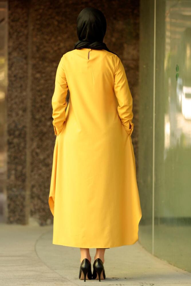 Nayla Colection - Kolyeli Hardal Tesettür Tunik 2261HR - 3