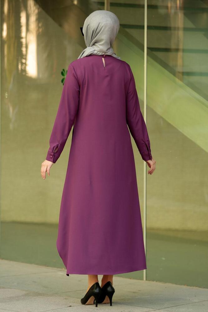 Nayla Colection - Kolyeli Vişne Tesettür Tunik 2261VSN - 2