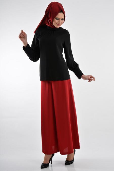 Nayla Collection - Black Hijab Blouse 1035S - 2