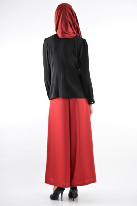 Nayla Collection - Black Hijab Blouse 1036S - 3