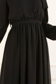 Nayla Collection - Black Hijab Dress 4147S - Thumbnail