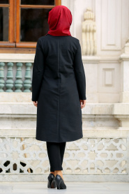 Nayla Collection - Black Hijab Dress 76230S - Thumbnail