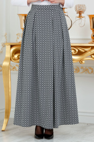 Nayla Collection - Black Hijab Skirt 8036-01S - Thumbnail