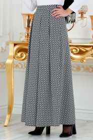 Nayla Collection - Black Hijab Skirt 8036-01S - Thumbnail