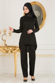 Nayla Collection - Black Hijab Suit 2316S - Thumbnail
