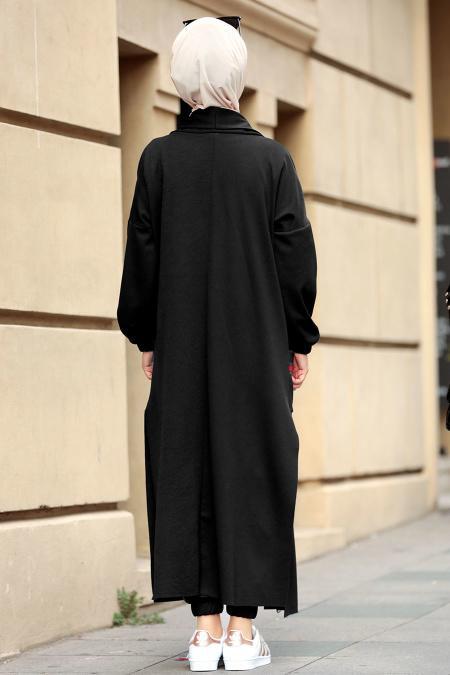 Nayla Collection - Black Hijab Suit 7003S - 2